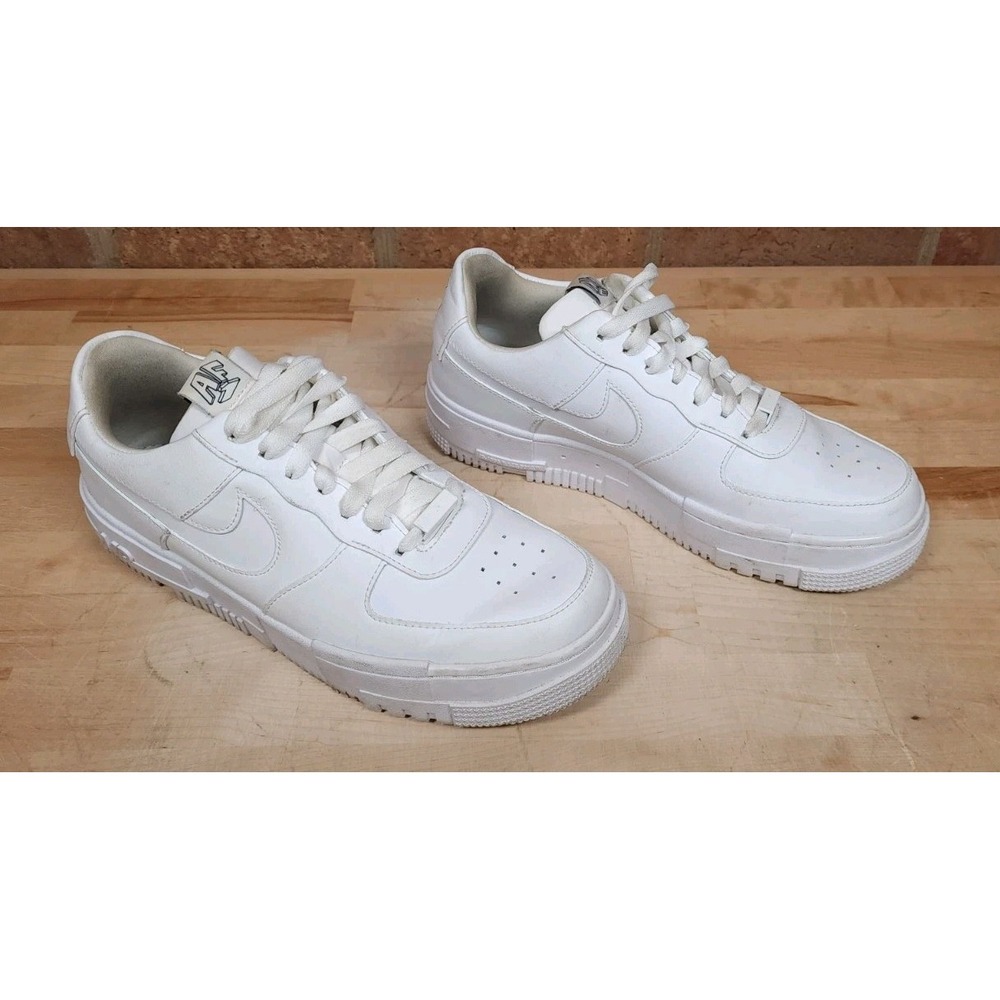 Womens Size 10 Nike Air Force 1 Low Pixel White CK6649-100 Basketball Shoes